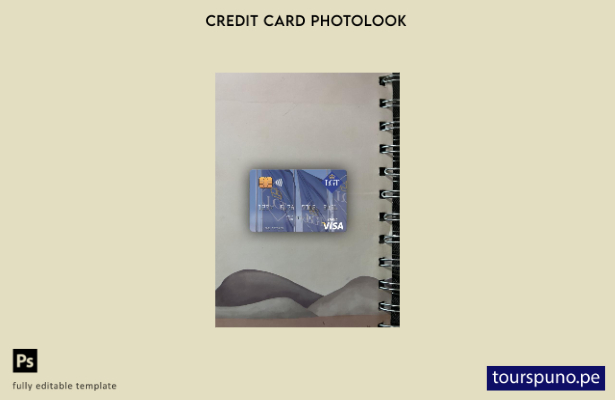 listo para imprimir plantilla frontal de aspecto fotográfico de tarjeta de d 126